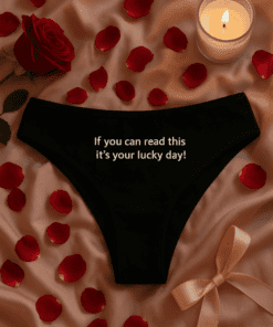 Śmieszne damskie majtki If you can read this