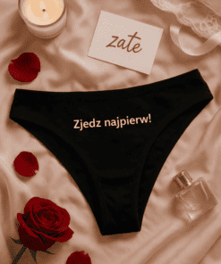 Śmieszne damskie majtki Zjedz najpierw