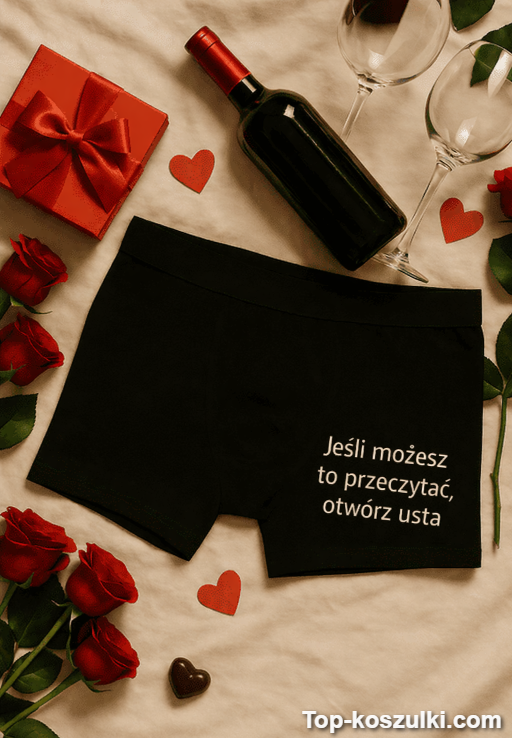 Śmieszne męskie bokserki Jeśli możesz to przeczytać
