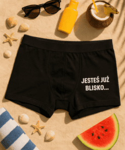 Śmieszne męskie bokserki jesteś już blisko