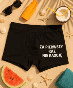 Śmieszne męskie bokserki za pierwszy raz nie kasuję