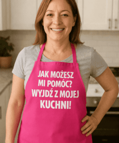 Śmieszny fartuch jak możesz mi pomóc