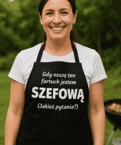Śmieszny fartuch jestem szefową