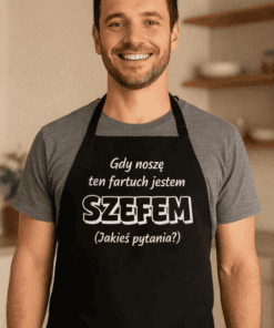 Śmieszny fartuch kiedy go noszę jestem szefem