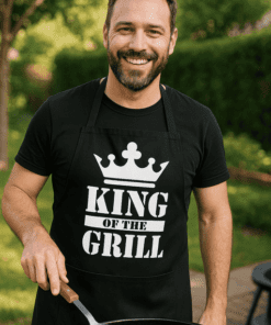 Śmieszny fartuch King of the Grill