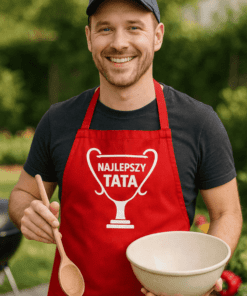Śmieszny fartuch Najlepszy Tata