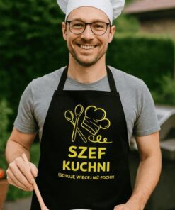 Śmieszny fartuch szef kuchni