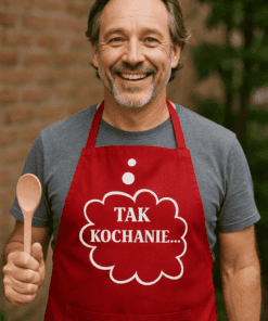 Śmieszny fartuch Tak kochanie