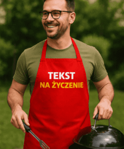 Śmieszny fartuch z napisem na życzenie