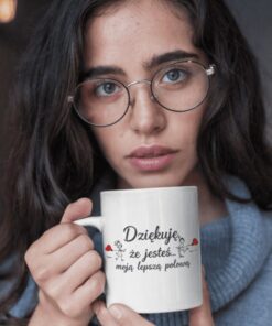 Śmieszny kubek dziękuję że jesteś lepszą połową