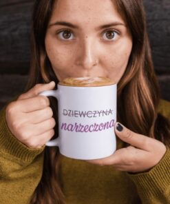 Śmieszny kubek dziewczyna narzeczona