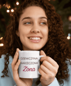 Śmieszny kubek dziewczyna narzeczona żona