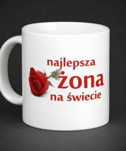Śmieszny kubek najlepsza żona na świecie