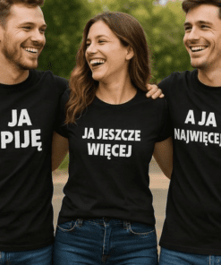Zestaw 3 koszulek ja piję najwięcej