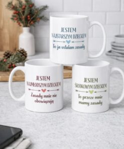 Zestaw kubków 3 szt zasady rodzeństwa