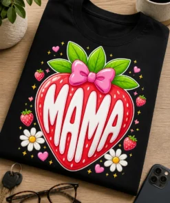 Koszulka dla mamy – Mama – śmieszna koszulka z nadrukiem