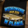 Koszulka dla wędkarzy – Wędkowanie Mam Dziś W Planie – śmieszna koszulka z nadrukiem