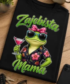 Koszulka dla mamy – Zajebista Mama – śmieszna koszulka z nadrukiem